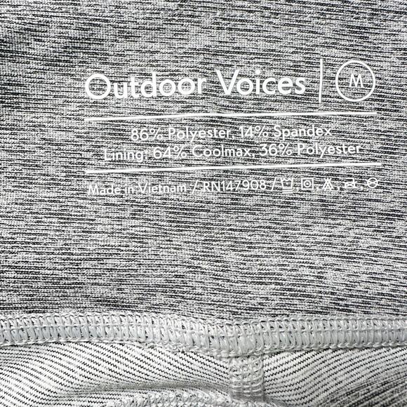 Outdoor Voices Two-Tone‎ 7/8 Length Cropped Warm Up Leggings Size Medium - Picture 8 of 8